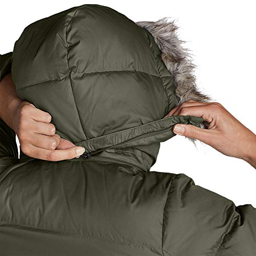 Eddie Bauer Women's Lodge Down Duffle Coat, Black, Small #TOP2