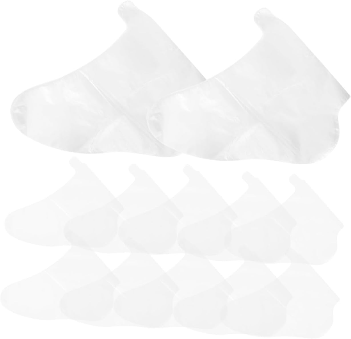 100Pcs Disposable Transparent Foot Covers for Shoe Fitting Soft Durable Foot Sleeves for Skating Skiing and Foot Care Fits All
