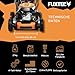 FUXTEC 3in1 Benzin Rasenmäher FX-RM4646ECO mit Frontbumper, leichtgewichtiger Gartenmäher mit Edge-Cut, 46 cm Schnittbreite, starker 4-Takt-Motor, Heckauswurf, Big Wheel Räder, 50L Grasfangkorb