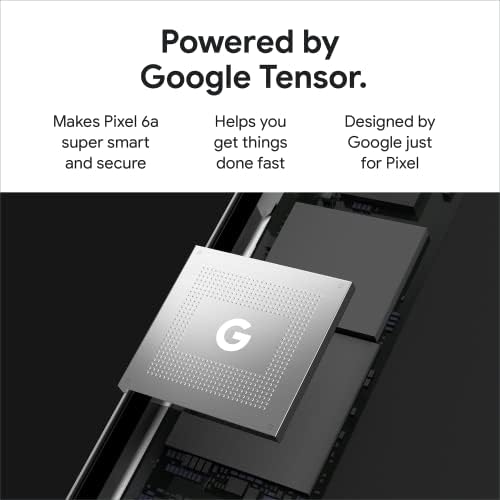 Google Pixel 6a Unlocked Android 5G Smartphone with 12 megapixel camera and 24-hour battery Sage + Fitbit Versa 4 Fitness Smartwatch, compatible with Android and iOS