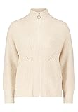 Passform: Lässig Betty & Co Damen Casual-Strickjacke mit Kragen Hellbraun,36