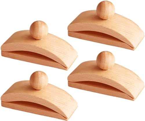 GRARRO Tapestry Hanger, Quilt Wall Hangers Wooden,4 Pieces Wooden Tapestry Wall Hangers, Wall Clamps for Hanging Quilts Rugs Carpet, Wall Clips for Rug Hanging