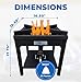 275,000 BTU Outdoor Propane Gas Burner Stove | High Pressure Steel Braided Hose with Adjustable Regulator 0-20 PSI | High-Performance Burner for Outdoor Cooking, Frying, Boiling, and Tailgating
