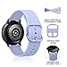 Silicone Bands Compatible with Garmin Venu SQ/Venu Sq 2/Venu SQ Music/Venu Sq 2 Music/Venu 2 Plus, 20mm Soft Silicone Sport Replacement Wristband Straps for Women Men (Light Blue+Pink Sand+Purple)
