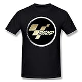 Maschinenwäsche AOCCK Sportbekleidung Herren Kurzarmshirt, Mens Vintage Moto GP T-Shirt Black