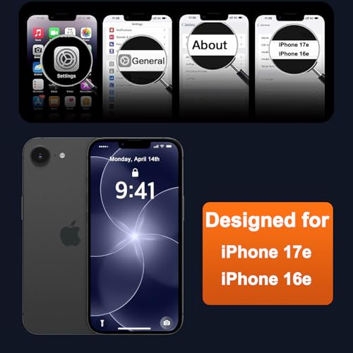 MOCCA Strong Magnetic for iPhone 17e Case/iPhone 16e Case [Compatible with Magsafe] [Full Camera Protection] Slim Translucent Matte Shockproof Phone Case for iPhone 17e / 16e 6.1", Deep Blue by MOCCA - Image 6
