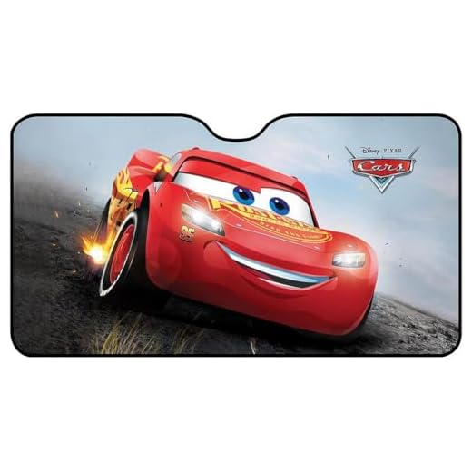 Disney Cars Parasol Delantero para Parabrisas de Coche de Rayo Mcqueen 130 x 70 cm niño