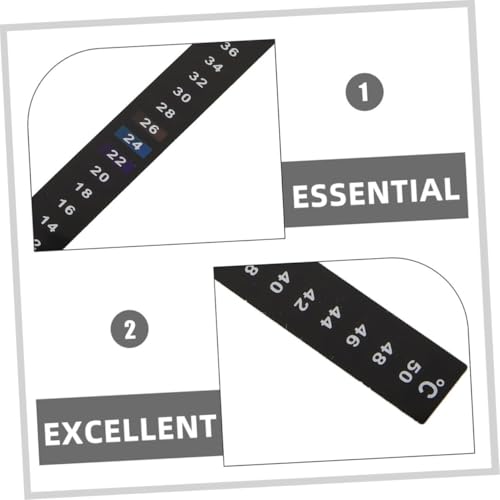 HOMOBABE 4 StüCk Klebethermometerstreifen FüR FermentationsgläSer Temperaturanzeige Aufkleber FüR Heimbrauen Sauerteig Und Backen Zur GäRtemperaturkontrolle