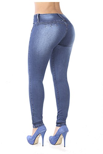 Curvify 764 Women's Butt-Lifting Skinny Jeans | High-Rise Waist, Brazilian Style (764, FW, 11)
