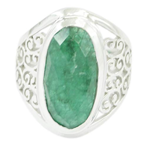 Bague verte argent sterling 925 véritable femme RIYO Inde bijoux pierres fines
