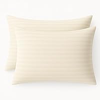 Vista 51 de COTTON STICH Juego de 2 fundas de almohada para niños pequeños, mini fundas de almohada de algodón de 600 hilos, fundas de almohada suaves y ligeras