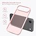 TENOC Phone Case Compatible with iPhone Air, Pink Case Translucent Protective Bumper Matte Hard Back Cover for 6.5 Inch