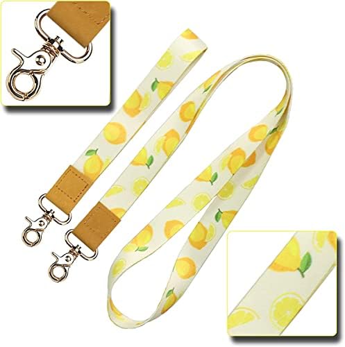 2PCS Lanyards for Key, Wrist Lanyard and Neck Lanyard with 2 Keyrings Fashion Cool Lanyard for Key Chain, Cell Mobile Phone, Id Badge Holder