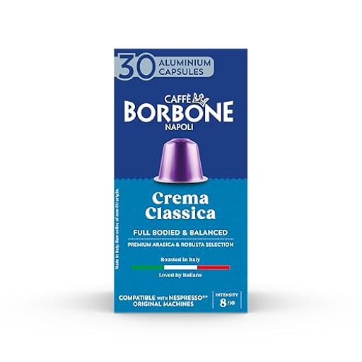 Caffè Borbone Crema Classica - 90 Cápsulas de Café - Con cuerpo y equilibrada - Compatibles con Máquinas de Café Nespresso®* para uso doméstico | Ya disponible en tu tienda friki favorita! En mundofriki.es!