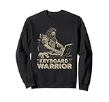 Gaming Online Tastatur Krieger Zitat Videospiele Gamer Sweatshirt