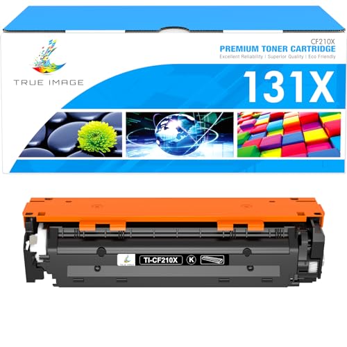 Tinta Y Tóner, Office Product TRUE IMAGE - Cartucho de tóner Compatible con HP CF210X 131A 131X CF210A para HP Laserjet Pro 200 Color M251nw MFP M276nw M251n M276n M276 M251 Tinta de...