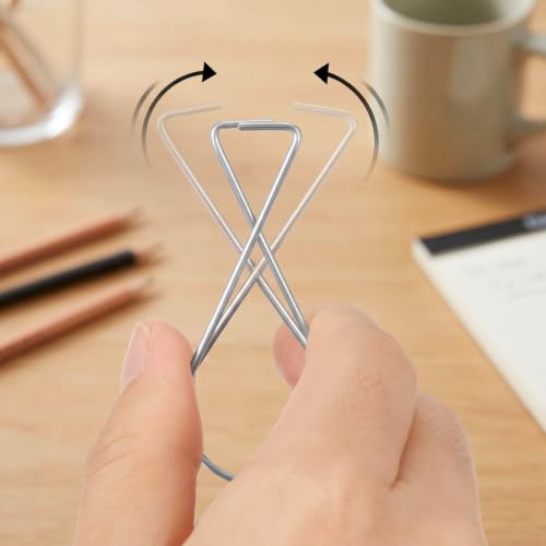 Outus 50 Packs Hook Clips Ceiling Tile Hooks T-bar Drop Ceiling Clips for Office, Classroom, Home and Wedding Decoration, Hanging Sign from Suspended Tile/Grid/Drop Ceilings by Outus - Used condition - Image 3