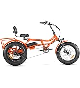 ADDMOTOR ARISETAN Electric Trike for Adults, 750W Rear Motor Electric Tricycle, 85MI 48V 20AH UL2...