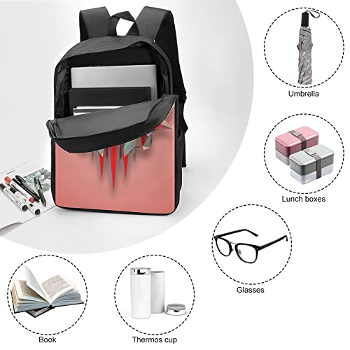 Sac à dos d'école enfants 17 pouces mode casual avec imprimé 3D géométrique - 6