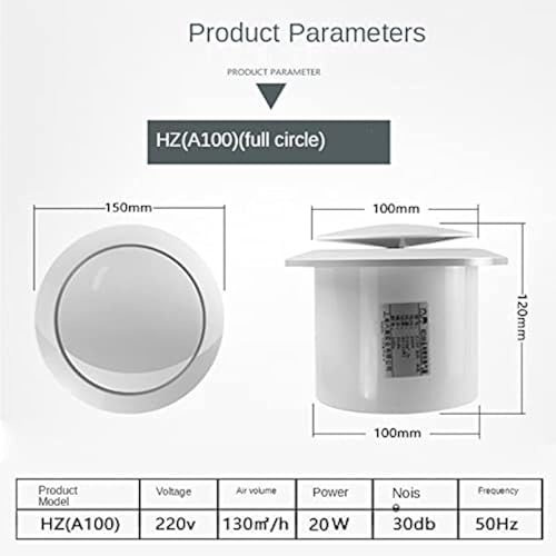 Ventilateur d'extraction 6 po robuste avec système de ventilation intelligent
