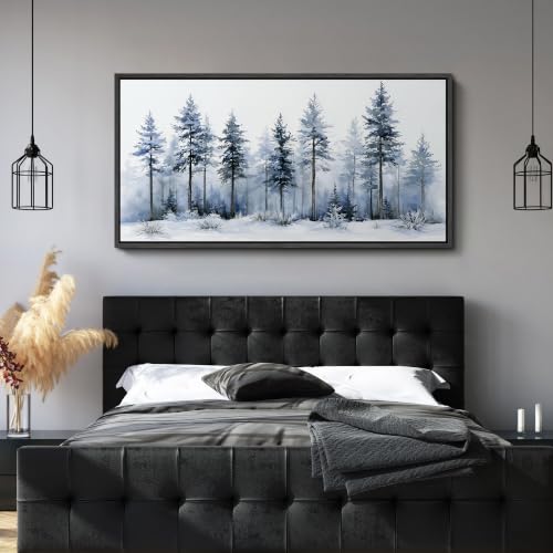 Image of MUDECOR Extra Large Framed Canvas Print Wall Art Pine Art for Living Room