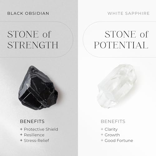 Moon Magic Authentic Moonstone Ring for Women | Amethyst, Aquamarine, Black Obsidian Ring Flow/Real 925 Sterling Silver | 18k Rose and Yellow Gold Raw Crystal Rings for Women/Genuine Gemstone Jewelry3