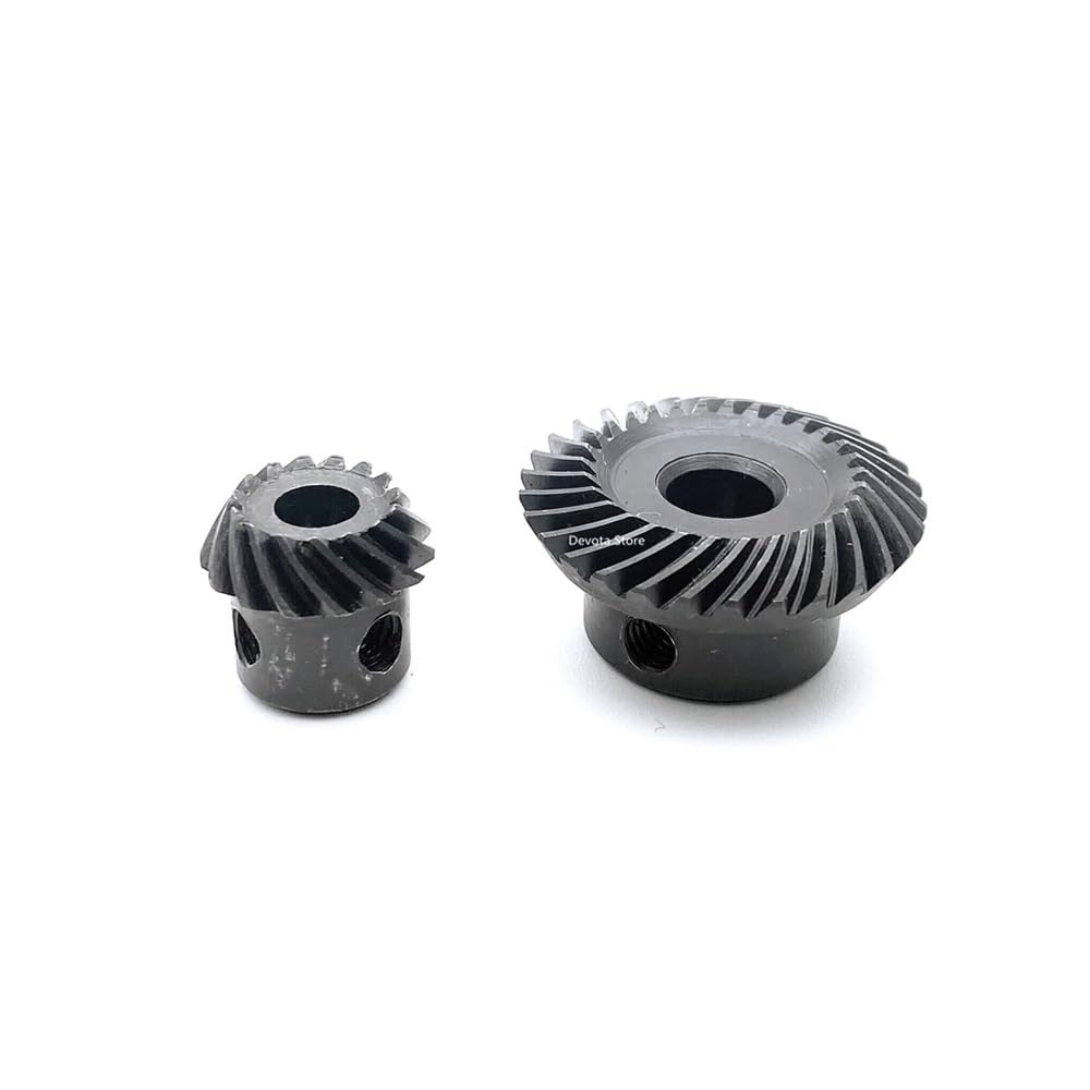 1: 2 Spiralkegelrad 1M 15/30/20/40 Zähne Stahl Schrägverzahnung(20 Teeth-6MM,30 Teeth-10MM)