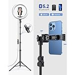 Weilisi 12'' Ring Light with Stand 72'' Tall & 2 Phone Holders,38 Color Modes Selfie Light with Tripod Stand, Big LED Ring Light for iPhone/Android/Camera,YouTube,Makeup - Image 4