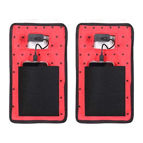 PrettyKrafts Mobile Holder During Charging - Travel Assist Stand - Mobile Carrying Bag/Accesory - Cellphone Cover (Set of 2) - Black Deal