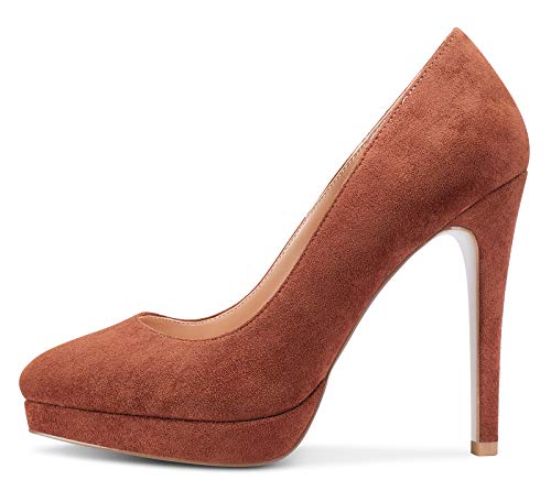 Image of Castamere Womens High Heels Platform Pumps Slip-on Stilettos 12CM Heel Office Dress Shoes