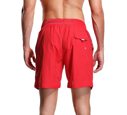 Adoretex Men's Guard Quick Dry Mesh Lining Pockets Swim Trunks Water Shorts Swimsuit2