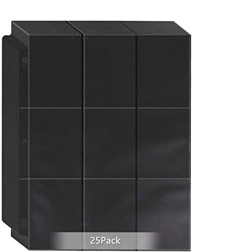 POKONBOY 450 Pockets Baseball Card Sleeves Trading Card Sleeeves, Double Side Baseball Card Page Protectors Fit for Trading Cards, Baseball Cards, Football, Sport Cards