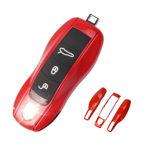 QBUC for Porsche Key Fob Cover,3-Piece Painted Key Shell Compatible
