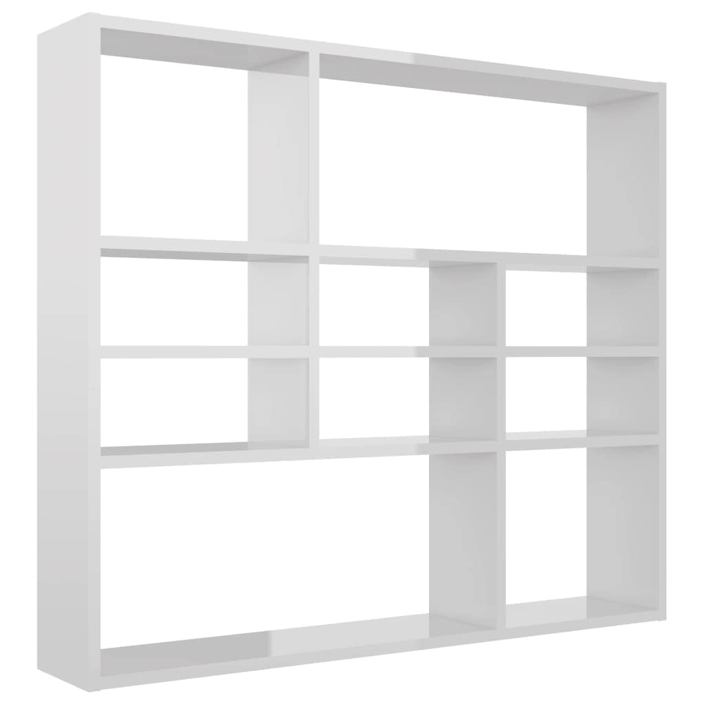 Mensole galleggianti con 10 cubi quadrati cubici da parete, mensole cubiche per camera da letto, soggiorno, bagno, vetro bianco, 90 x 16 cm