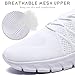 XKOWUO Mens Running Shoes Tennis Slip On Gym Sneakers Walking Shoes Non-Slip Trail Trainers Athletic Jogging Comfortable Road Fashion Workout Breathable Shoes White US 8.5