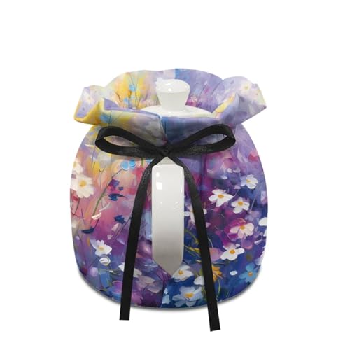 Image of Flower Print Tea Cosy, Floral Kitchen Tea Pot Dust Cover, Teapot Cozy Breakfast Warmer, Keep Warm and Insulated Tea Pot Cover, Tea Kettle Quilt for Table Hotel Tea Party