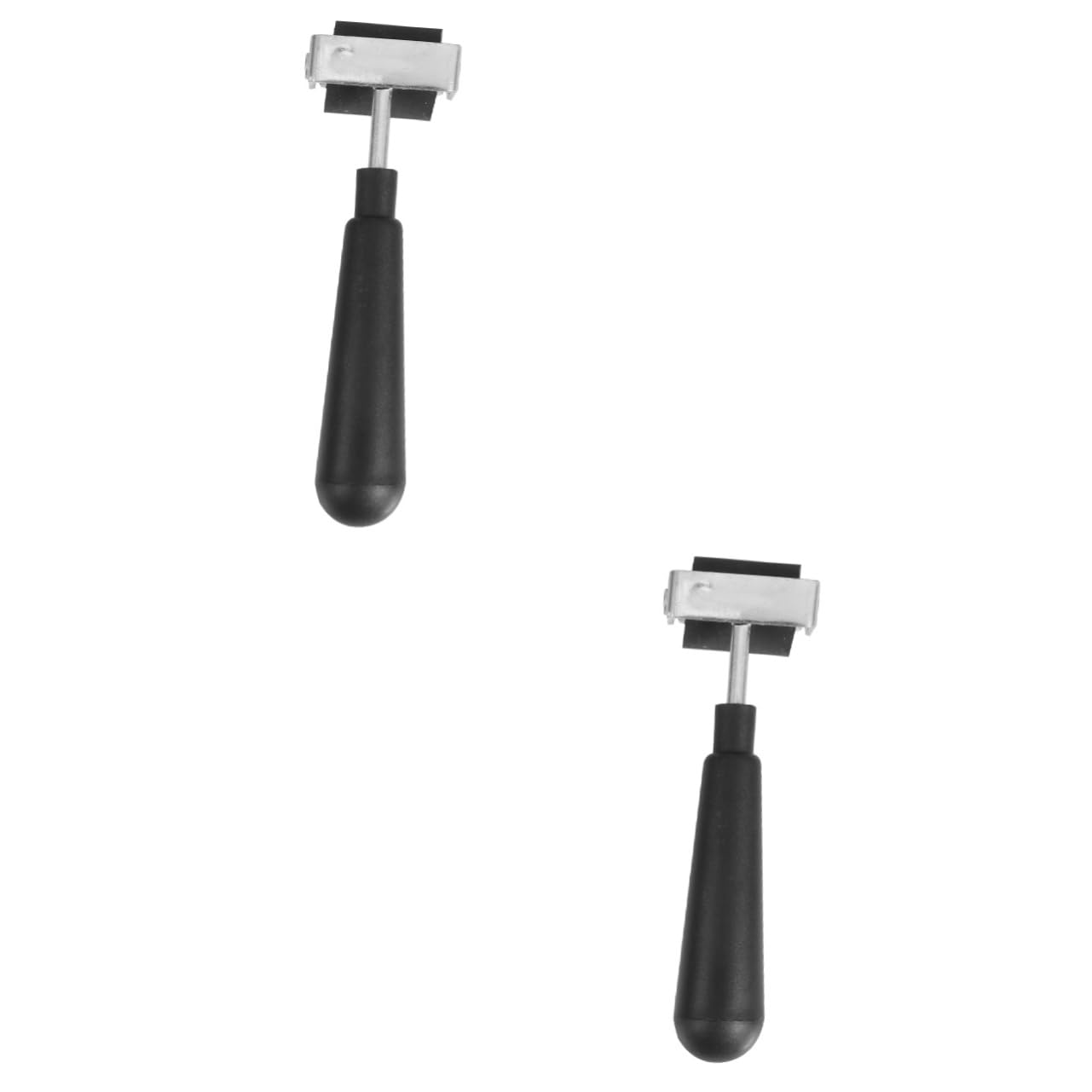 VILLCASE 2pcs Ink Printmaking Roller for Printmaking Linoleum Sturdy Rubber Roller Non-Slip Handle