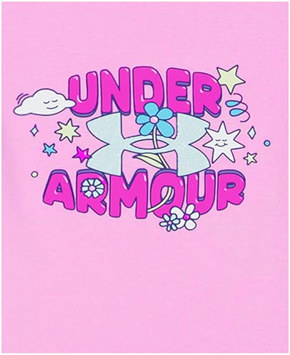 Image of Under Armour Girl's 2-piece Short Sleeve Tee and Shorts Set, Lightweight and Comfortable