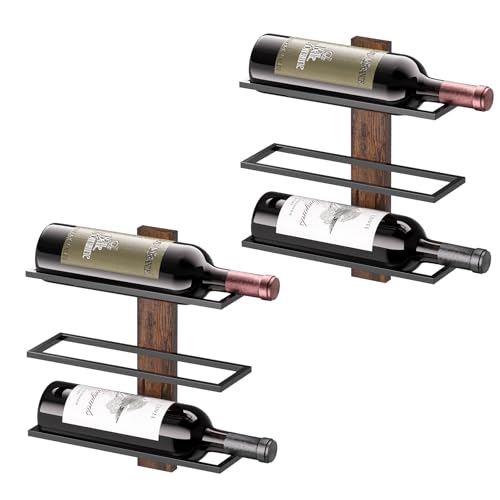 B4Life Wall-Mounted Wine Rack for 6 Bottles