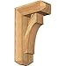 Ekena Millwork BKT0604X14X22WTL04RWR Westlake Craftsman Rough Sawn Bracket w/Offset Brace, Western Red Cedar