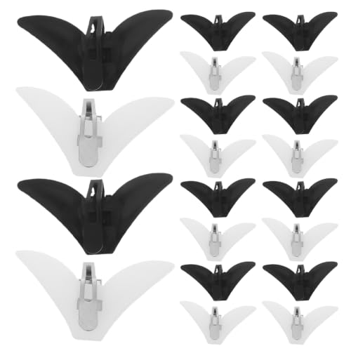 Herrajes para pajarita Lurrose con 30 clips y hebillas de metal ajustables para tiras de cuello