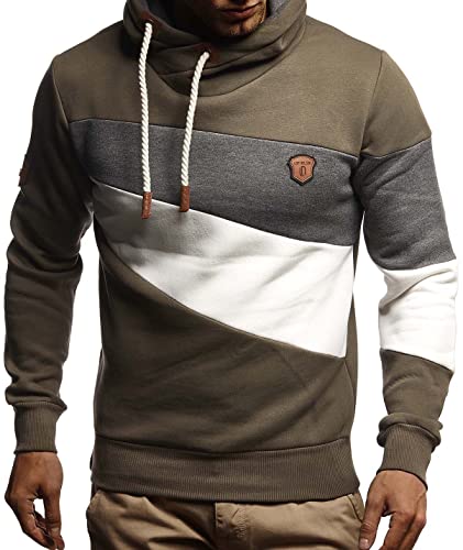 Leif Nelson Men's Oversize Hooded Sweater | Modern Stylish Longsleeve Pullover Sweater2