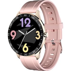 Zebronics Zeb-FIT3220CH Smart Fitness Watch with Full Touch TFT Round Display, Metal Body, Built-in Games, 7-day Data…