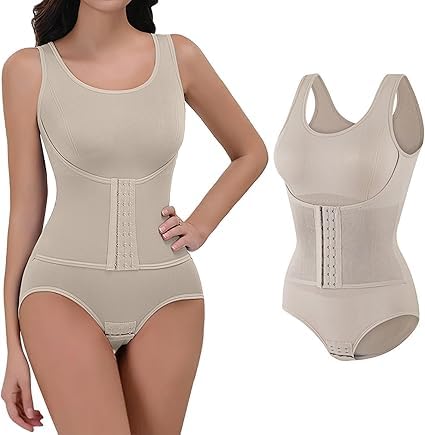 Women's Shapewear Bodysuits Tummy Control Butt Lifter Body Shaper Strapless Seamless Mid Thigh Jumpsuit Tops-image-34