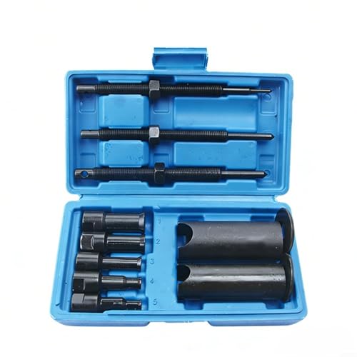 Kit d'outils de démontage de roulement de moto 12 pièces avec extracteurs et têtes d'extraction pour roulements de diamètre intérieur de 9 à 23 mm, construction en acier 45#, convient pour moto et