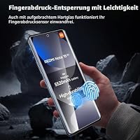 V-PORYADKU Für Xiaomi Redmi Note 15 5G Panzer Schutz Glas (6,77 Zoll), 2 Stück Schutzfolie Glas+Kamera Schutzfolie 2 Stück, Fingerabdruck kompatibel, 9H Härte, HD Anti-Kratzen – Ansicht 2