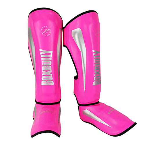 ZXHH Espinilleras Kick Boxing para Artes Marciales Entrenamiento | Protectores de piernas y pies | Cuero Muay Thai Almohadillas piernas | Equipo de Protección para Boxeo,Kárate,MMA,Sparring,UFC