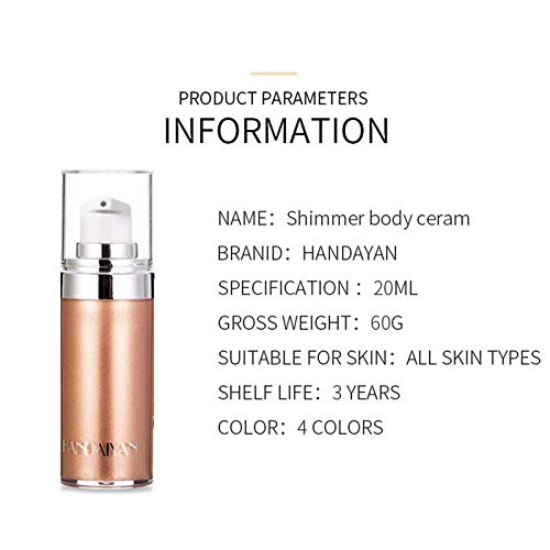Miescher Body Face Luminizer Highlighter Cream Spray Liquid Bronzer Illuminator Glow Glistening Makeup Foundation Cheekbone & Blush Liquid Highlighter Bronzer Smooth Shimmer Glow Makeup thumb #1