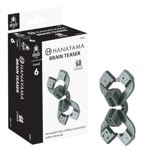 Image of BePuzzled | Chain Hanayama Metal Brainteaser Puzzle Mensa Rated Level 6, for Ages 12 and Up