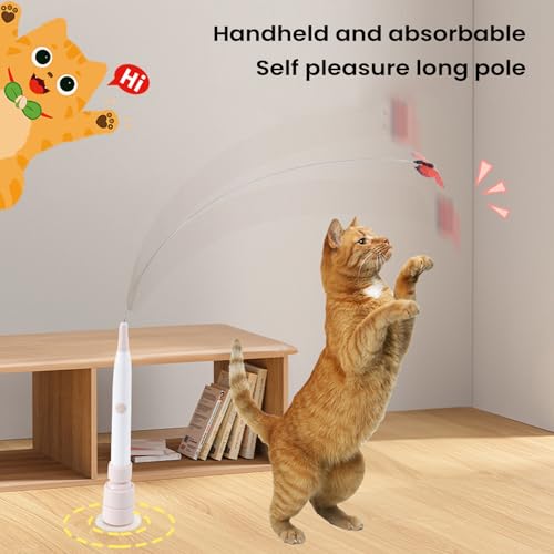 Juguetes para gatos con motor automatico de 2 modos para jardin 8